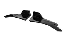Universal Flap Rear Bumper Extensions Type-D (2 pcs, Gloss Black, ABS Plastic) photo 8