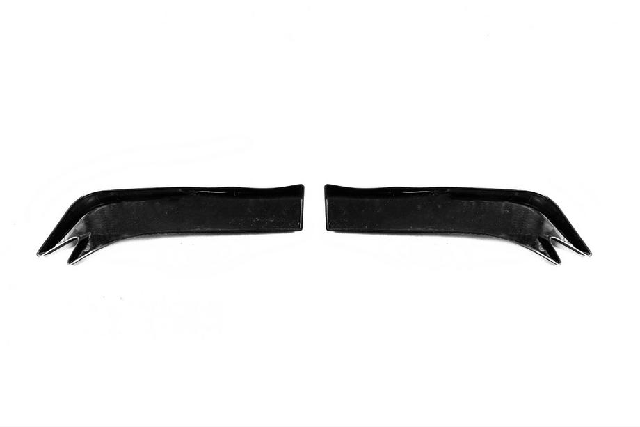 Universal Flap Rear Bumper Extensions Type-E (2 pcs, Gloss Black, ABS Plastic) Photo 9