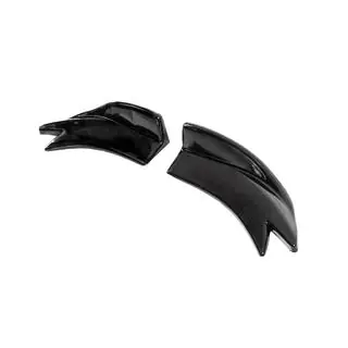 Universal Flap Rear Bumper Extensions Type-F (2 pcs, Gloss Black, ABS Plastic) photo 4