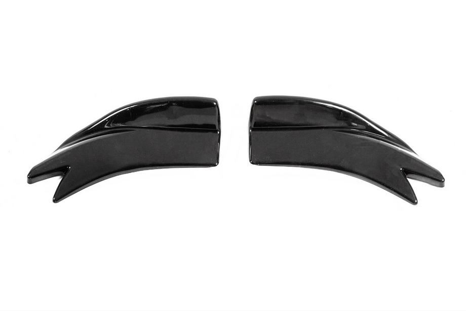 Universal Flap Rear Bumper Extensions Type-F (2 pcs, Gloss Black, ABS Plastic) Photo 3