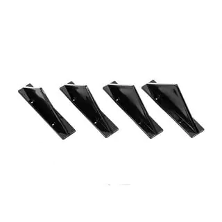 Universal Rear Diffuser Type-F (4pcs, Gloss Black, ABS Plastic) photo 1