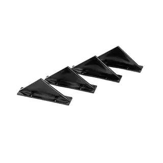 Universal Rear Diffuser Type-F (4pcs, Gloss Black, ABS Plastic) photo 3