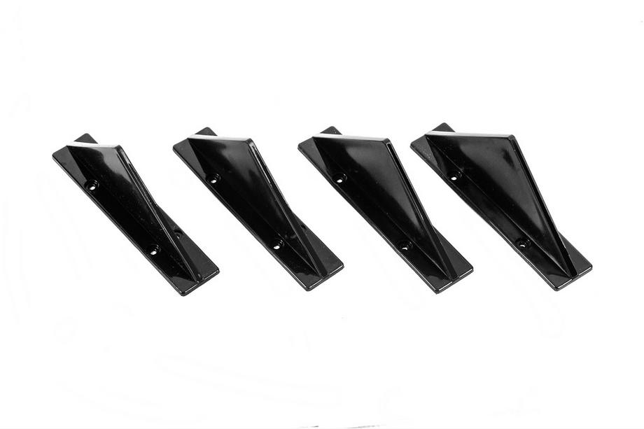 Universal Rear Diffuser Type-F (4pcs, Gloss Black, ABS Plastic) Photo 1