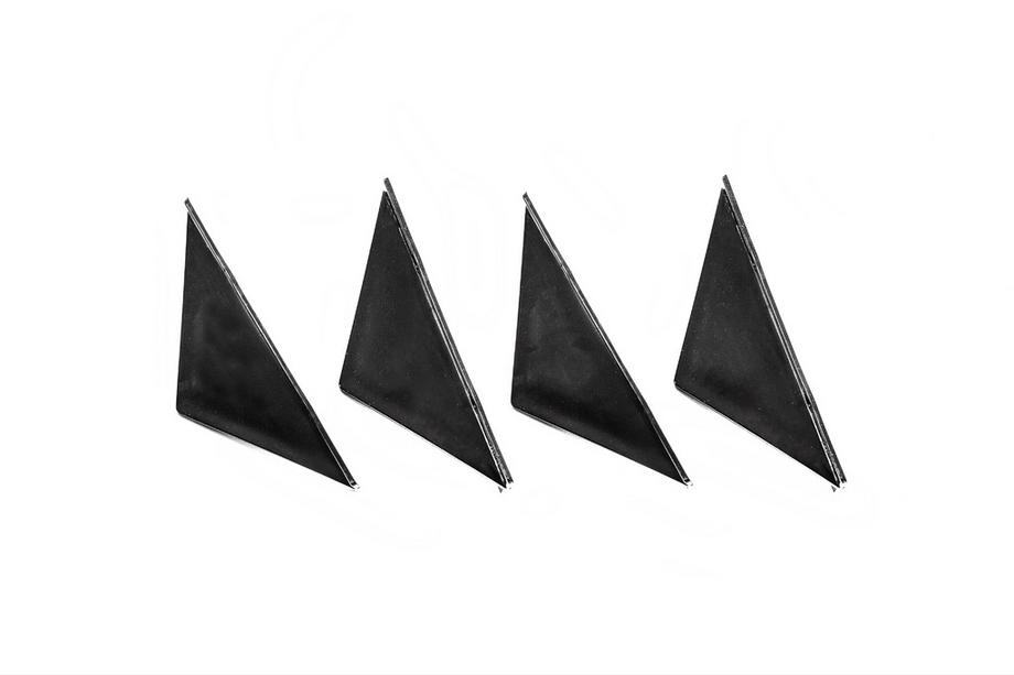 Universal Rear Diffuser Type-F (4pcs, Gloss Black, ABS Plastic) Photo 5