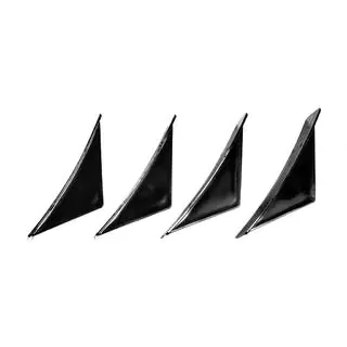 Universal Rear Diffuser Type-G (4pcs, Gloss Black, ABS Plastic) photo 3