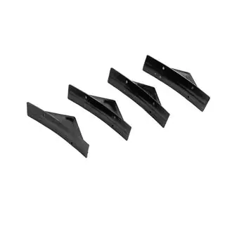 Universal Rear Diffuser Type-G (4pcs, Gloss Black, ABS Plastic) photo 4