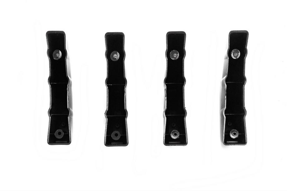 Universal Rear Diffuser Type-D (4pcs, Gloss Black, ABS Plastic) Photo 7