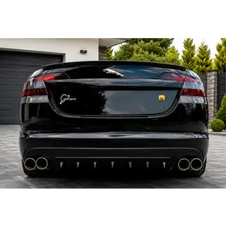 Universal Rear Diffuser Type-A (1pc, Gloss Black, ABS Plastic) photo 1