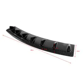Universal Rear Diffuser Type-A (1pc, Gloss Black, ABS Plastic) photo 3