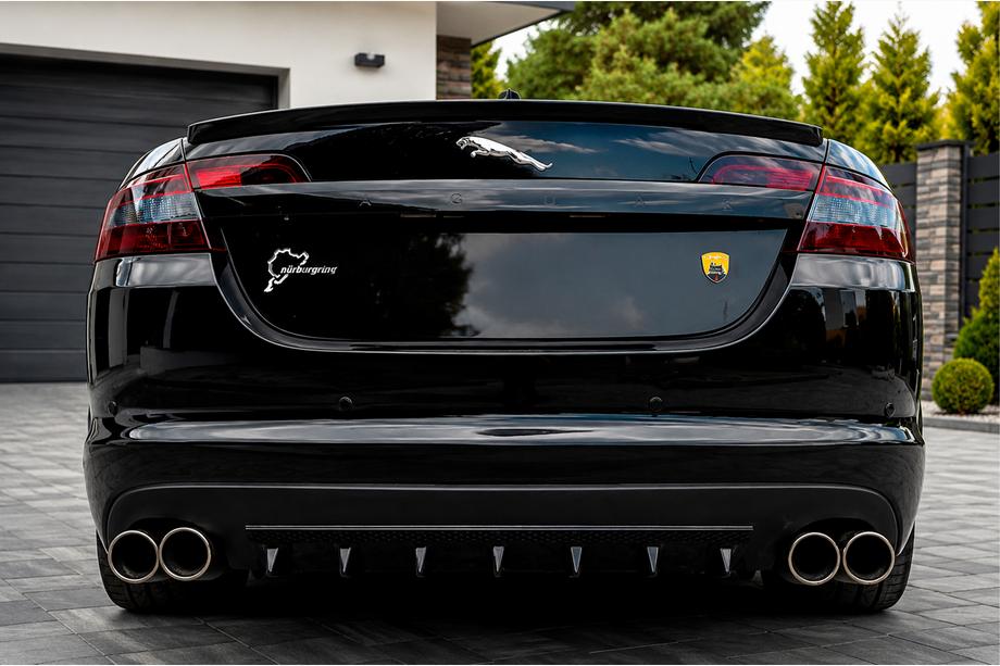 Universal Rear Diffuser Type-A (1pc, Gloss Black, ABS Plastic) Photo 1
