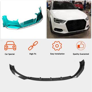 Front Bumper Lip Lip V1 (for Base 2017-2020 Sedan, Carbon) photo 2