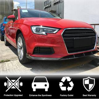 Front Bumper Lip Lip V1 (for Base 2017-2020 Sedan, Carbon) photo 3