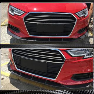 Front Bumper Lip Lip V1 (for Base 2017-2020 Sedan, Carbon) photo 4