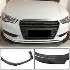 Audi A3 2012-2020 Front bumper lip Lip V1 (for Base 2012-2016 Sedan, Carbon) photo 1
