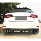 Audi A3 2012-2020 Rear Bumper Diffuser V2 (for S-Line HB 2017-2020, Carbon) photo 3