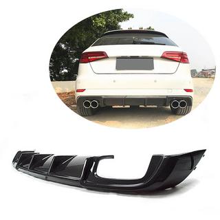 Rear Bumper Diffuser V2 (for S-Line HB 2017-2020, Carbon) photo 1