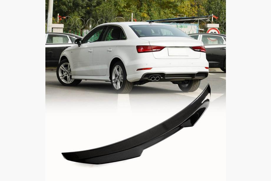 Audi A3 2012-2020 V10 Spoiler (for Sedan, Carbon) Image