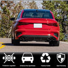 Audi A3 2020- Rear bumper diffuser V2 for S-Line Sedan 2020-2023 (Carbon) photo 2