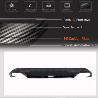 Rear bumper diffuser V2 for S-Line Sedan 2020-2023 (Carbon) photo 4