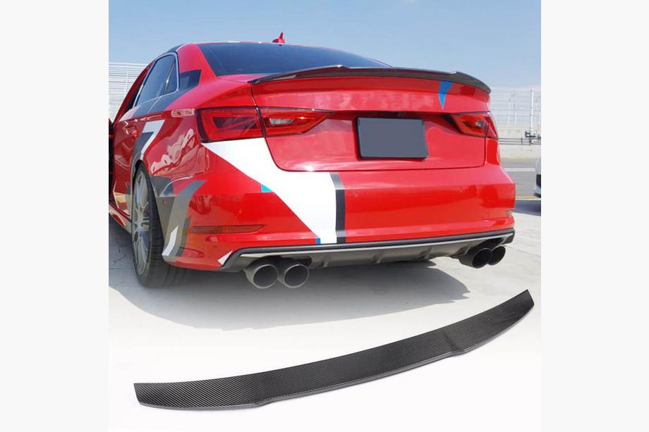 Audi A3 2012-2020 Rear Trunk Spoiler (FRP) Photo 2