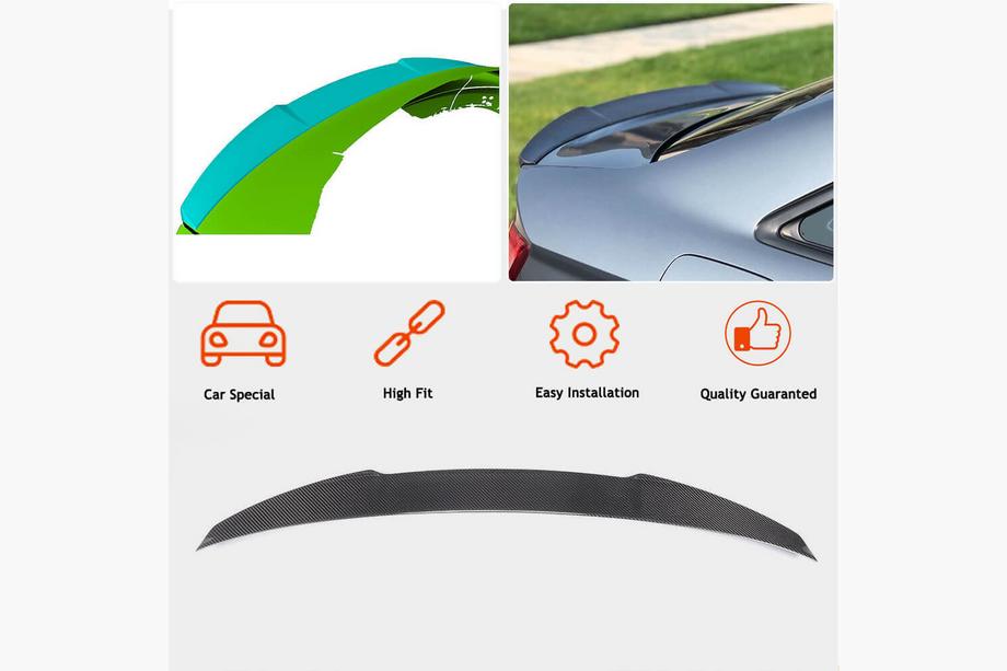 Audi A3 2012-2020 Rear Trunk Spoiler (FRP) Photo 4