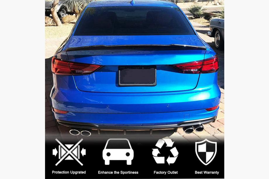 Audi A3 2012-2020 Rear Trunk Spoiler (FRP) Photo 5