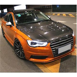 Hood V1 (for Sedan 2012-2016, Carbon Fiber) photo 3