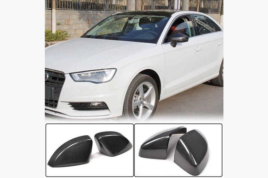 Audi A3 2012-2020 Mirror Covers Replacement Style (Carbon) V2 Image