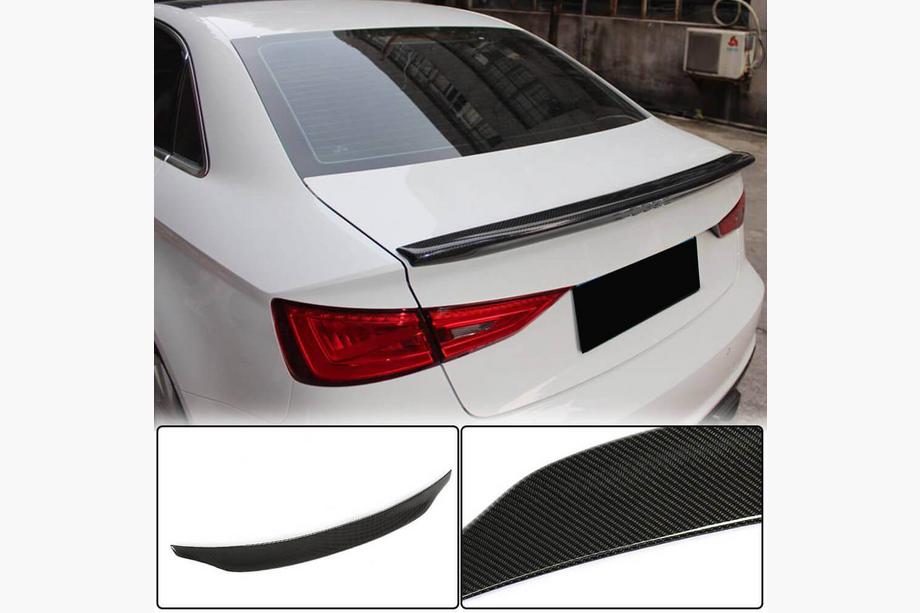 Audi A3 2012-2020 V7 Spoiler (for Sedan, Carbon) Image