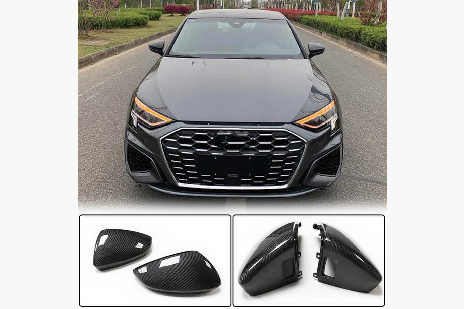 Audi A3 2020- Mirror Covers (Carbon) V1 Image