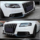 Audi A4 B8 2007-2015 Front Bumper Flap Extensions (for Base 2007-2011, Carbon) photo 3