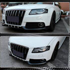 Audi A4 B8 2007-2015 Front Bumper Flap Extensions (for Base 2007-2011, Carbon) photo 4