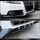 Audi A4 B8 2007-2015 Front bumper center lip (for Base 2007-2011, Carbon) photo 3