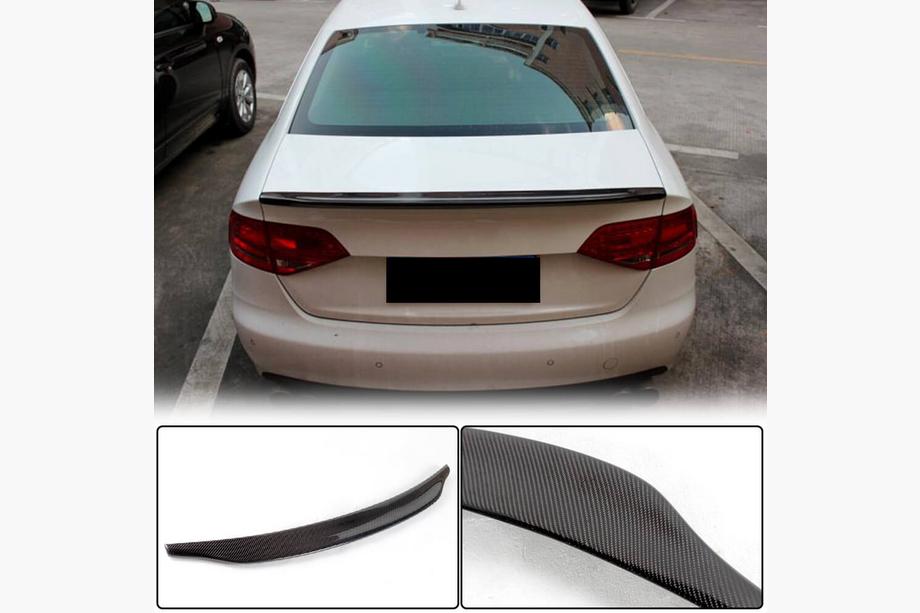 Audi A4 B8 2007-2015 Spoiler V1 (for Base 2007-2011, Carbon) Photo 1