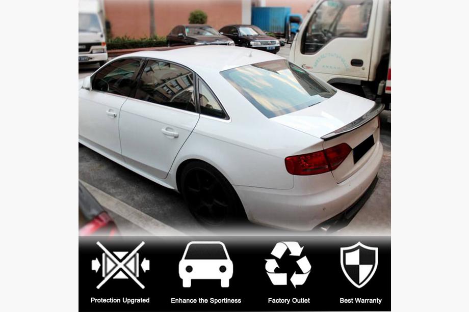 Audi A4 B8 2007-2015 Spoiler V1 (for Base 2007-2011, Carbon) Photo 2