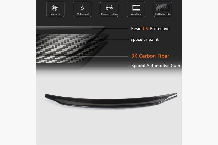 Audi A4 B8 2007-2015 Spoiler V1 (for Base 2007-2011, Carbon) Photo 5