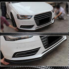 Audi A4 B8 2007-2015 Front Bumper Lip Spoiler (for Base 2011-2015, Carbon) photo 3