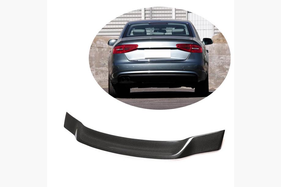Audi A4 B8 2007-2015 Spoiler V4 (for Base 2011-2015, Carbon) Image