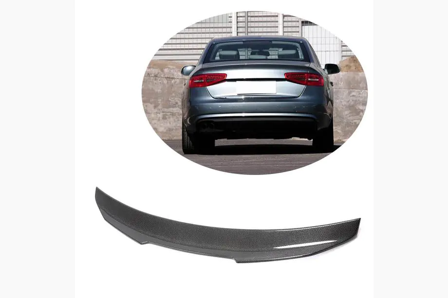 Audi A4 B8 2007-2015 Spoiler V3 (for Base 2011-2015, Carbon) Image