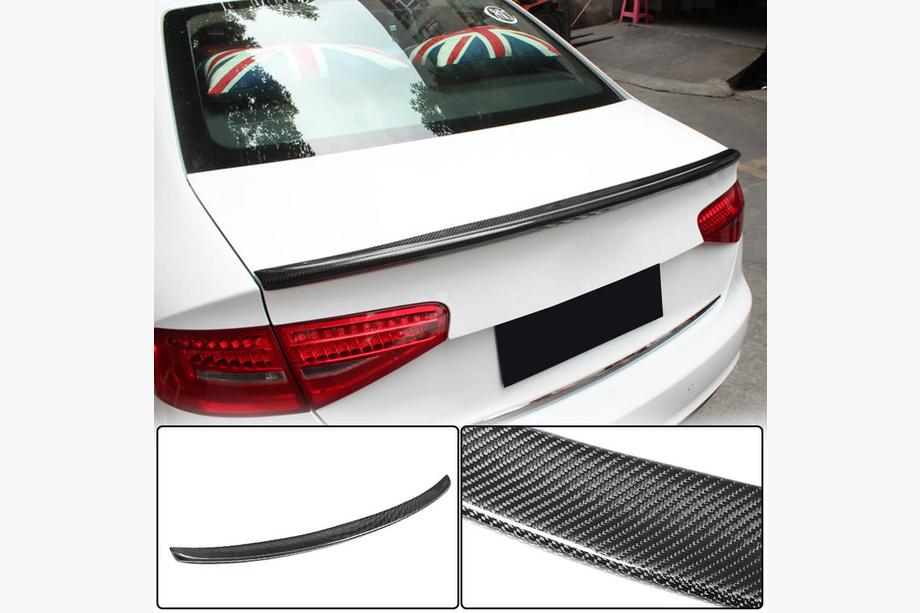 Audi A4 B8 2007-2015 Spoiler V2 (for Base 2011-2015, Carbon) Image