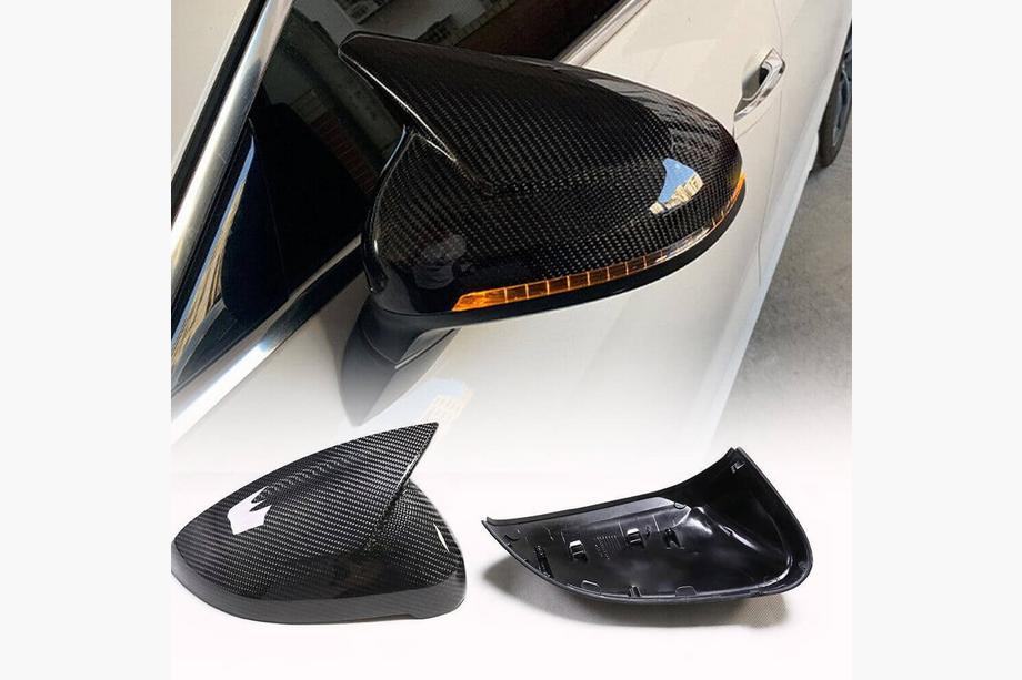 Audi A4 B9 2015-2024 Mirror Covers Replacement Style (Carbon) V2 Image