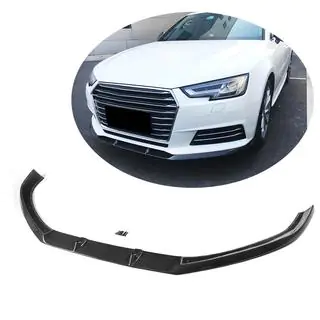 Front bumper lip spoiler Lip V1 (for Base Sedan 2015-2019, Carbon) photo 1