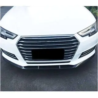 Front bumper lip spoiler Lip V1 (for Base Sedan 2015-2019, Carbon) photo 2