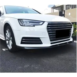 Front bumper lip spoiler Lip V1 (for Base Sedan 2015-2019, Carbon) photo 3