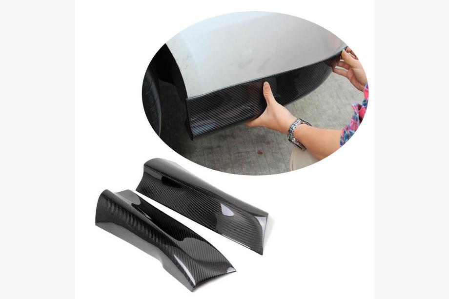 Audi A4 B8 2007-2015 Rear Bumper Cover Flap (for Base 2011-2015, Carbon) Image
