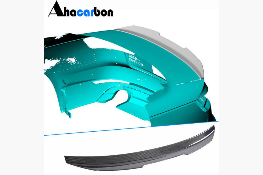 Audi A4 B9 2015-2024 V4 Spoiler (for Sedan, Carbon) Image