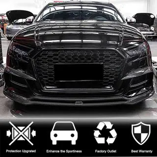 Fog light trims V2 (for S-Line Sedan 2015-2019, Carbon) photo 2