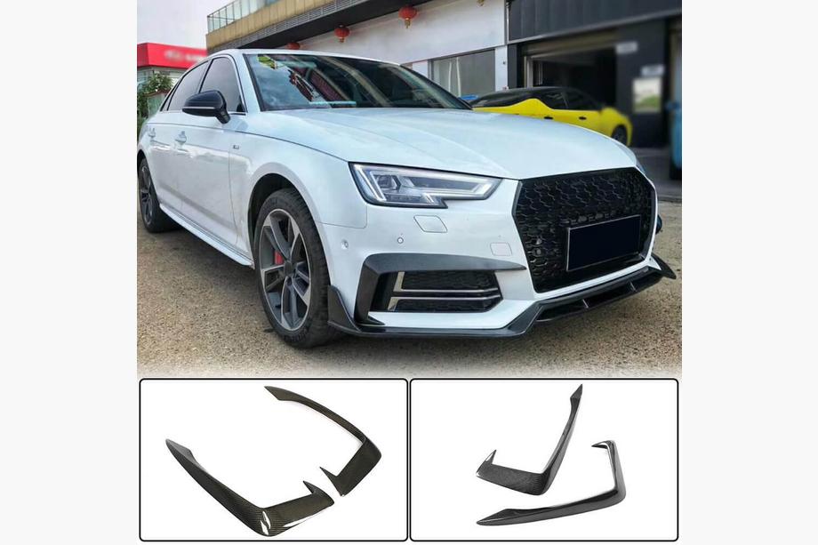 Audi A4 B9 2015-2024 Fog light trims V2 (for S-Line Sedan 2015-2019, Carbon) Image