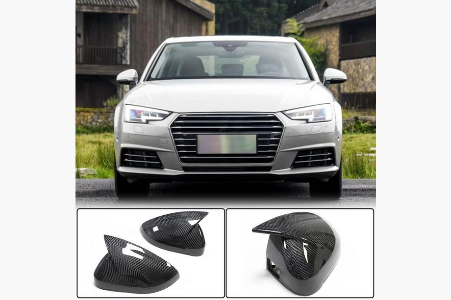 Audi A4 B9 2015-2024 Mirror Covers Pair LHD Replacement (Carbon) V1 Image