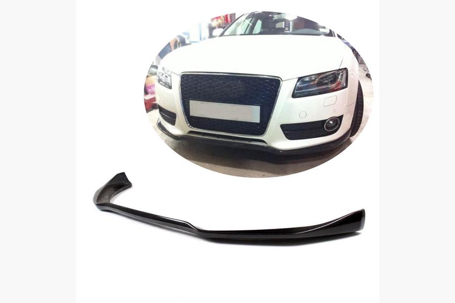 Audi A5 2007-2015 Front Bumper Lip V2 (for Base 2007-2011, Carbon) Image
